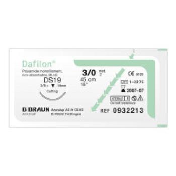 Dafilon blau 4/0 DS 16  75cm, 36 Stück